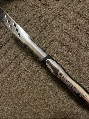 Cuisinart Stainless Steel Tongs with Black Grip
